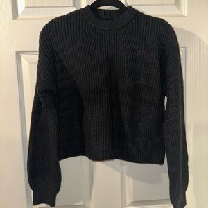 BP Black Ribbed Crew Neck Sweater Size XS